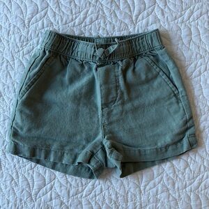 Janie and Jack Lightweight Drawstring Shorts — Sage
